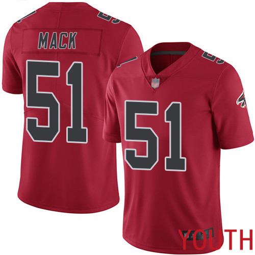 Atlanta Falcons Limited Red Youth Alex Mack Jersey NFL Football 51 Rush Vapor Untouchable